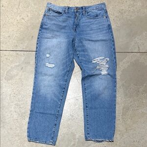 J CREW SLOUCHY BOUFRIEND Blue Distressed Jeans Women’s